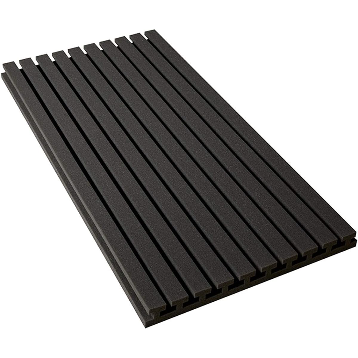 Soundproof Foam Panels, 100CM Long Stripe Acoustic Panels High Density Noise Reduction Sound Absorbing Cotton (Purple) (Black)