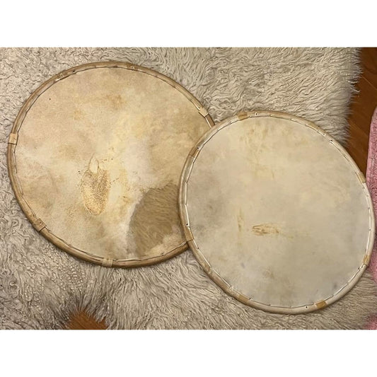 . Set of 2 drum skins, approx. 40cm (1 shaku 3 sun) EP