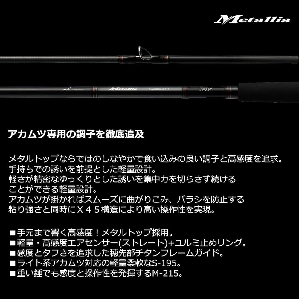 DAIWA Boat Rod Metalia Akamatsu M-215 Fishing Rod