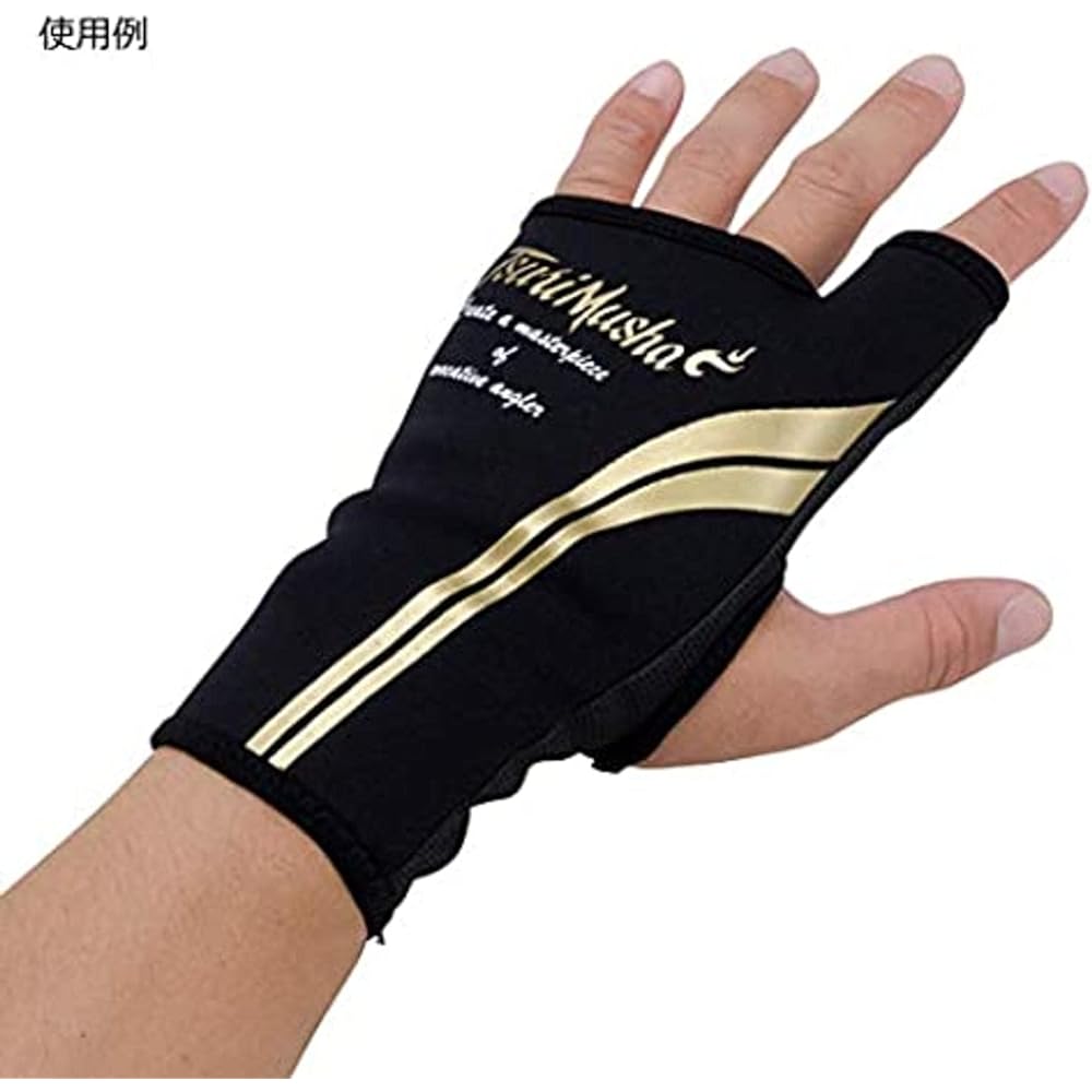TEAM Tsurimusha Gloves Thumbhole Gloves F Black 43143