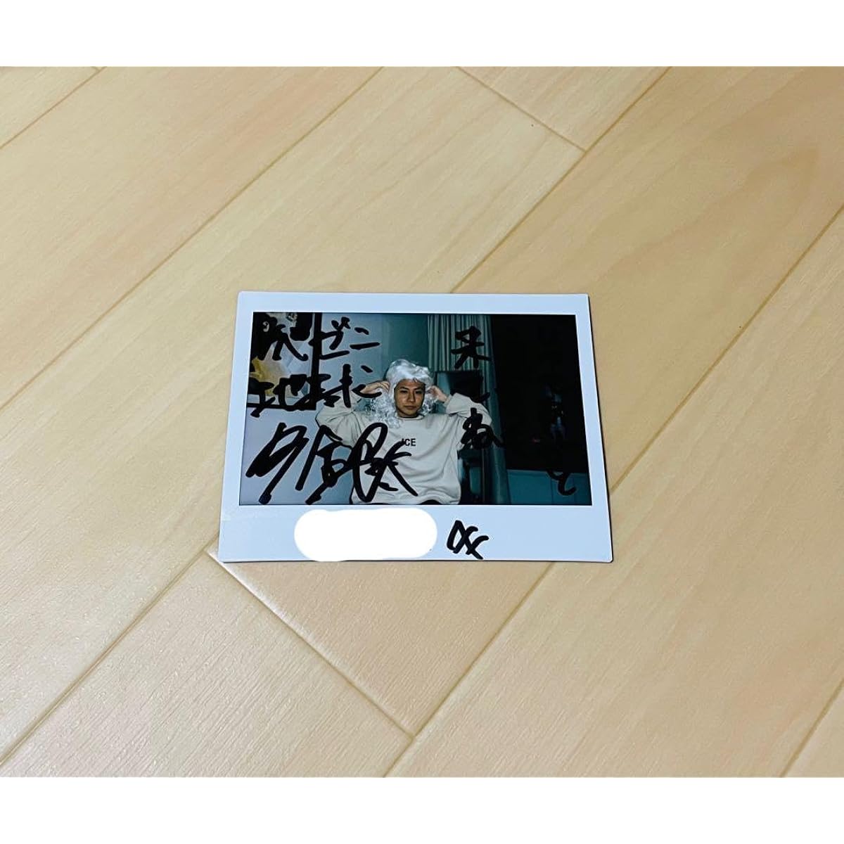 Repezen Fox DJ Ginta autographed polaroid