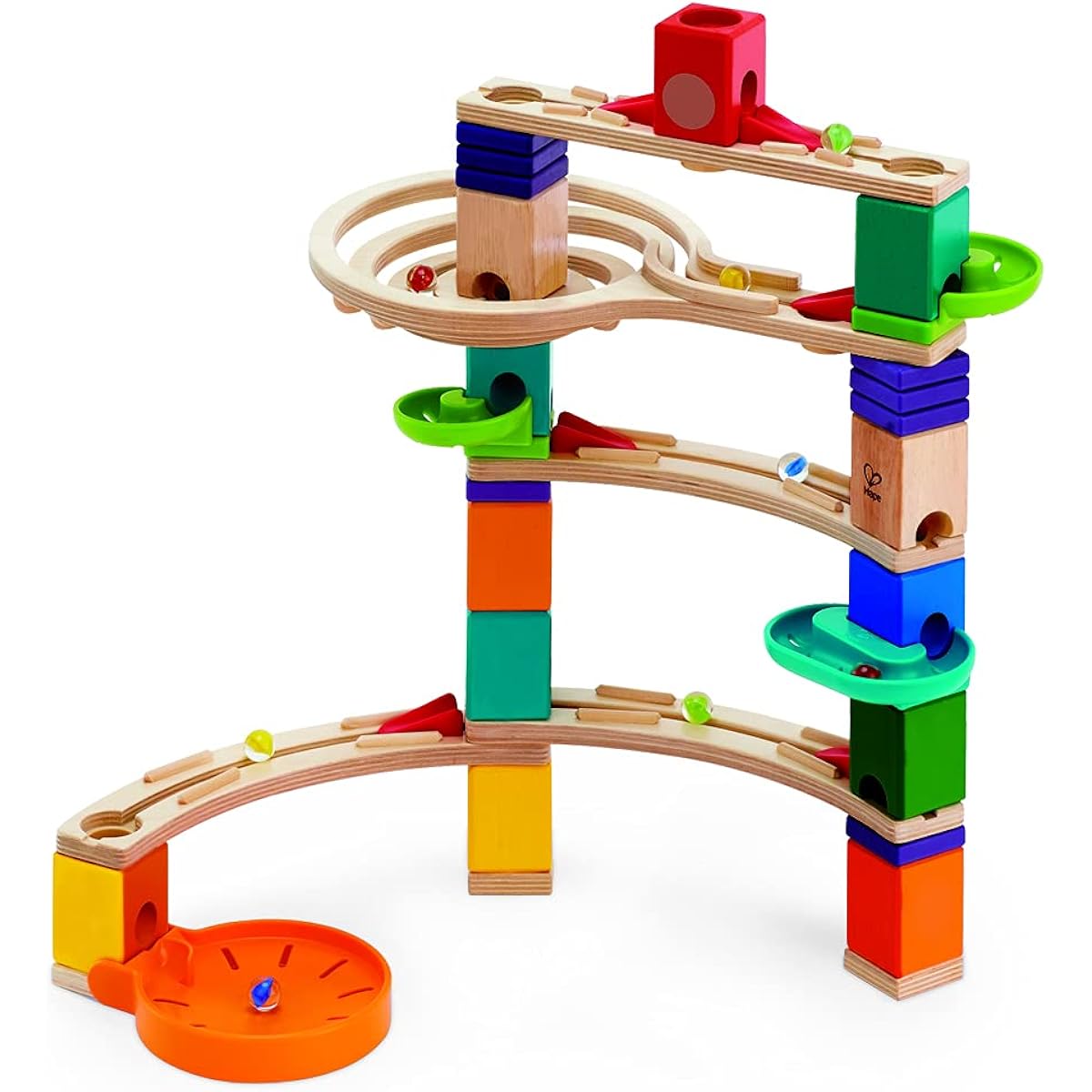 Hape Quadrilla Cliffhanger Marble Run Learning and Development Toys, Multicolor