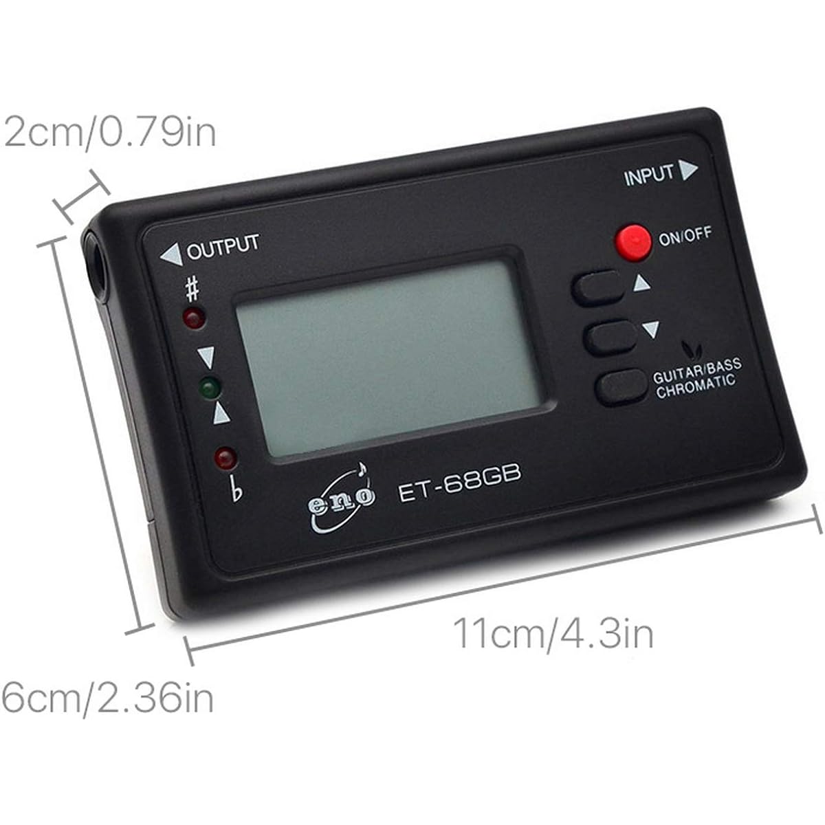AyeVision Chromatic Tuner for Guitar Electric Bass Mandolin Ukulele Violin Banjo Cello