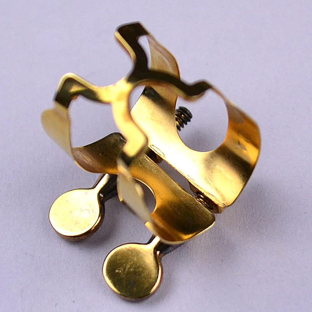 HARRISON AD/GP Gold Plated Metal Dukov Alto Saxophone Ligature Harrison