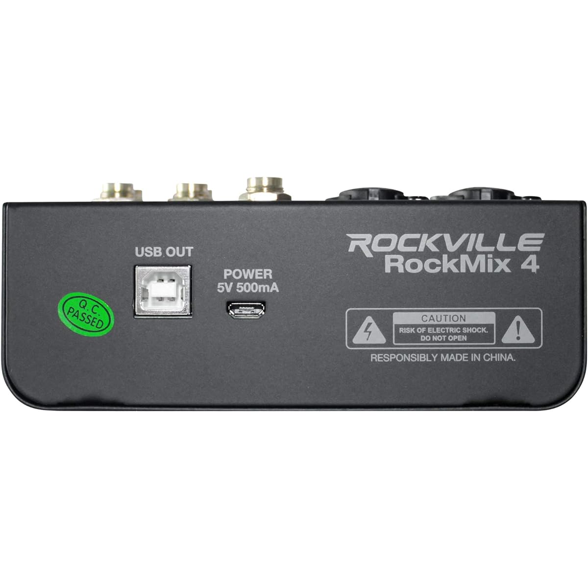 Rockville RockMix 4 USB Computer Recording Interface/EQ 4 Channel Pro Mixer