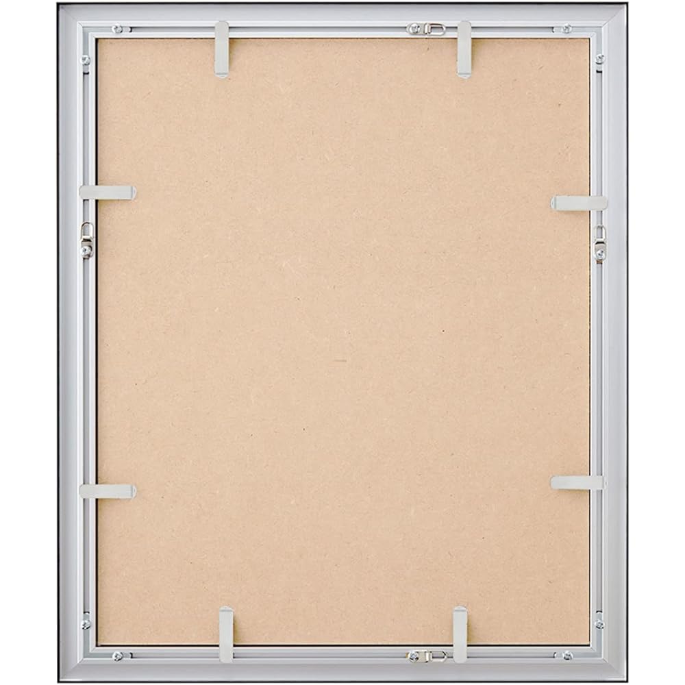 Aluna Aluminum Picture Frame OA Copy Paper "CF with Face Metal" Silver A2 15513