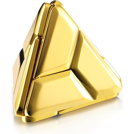 3D Triangle Metal Puzzle Brain Teaser Puzzle Fidget Desk Toy for Adults/Kids