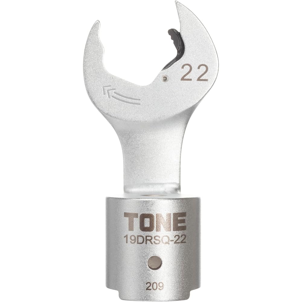 TONE Quick Spanner Head for Replaceable Torque Wrench 19DRSQ-22 φ19 x Face Width: 22mm