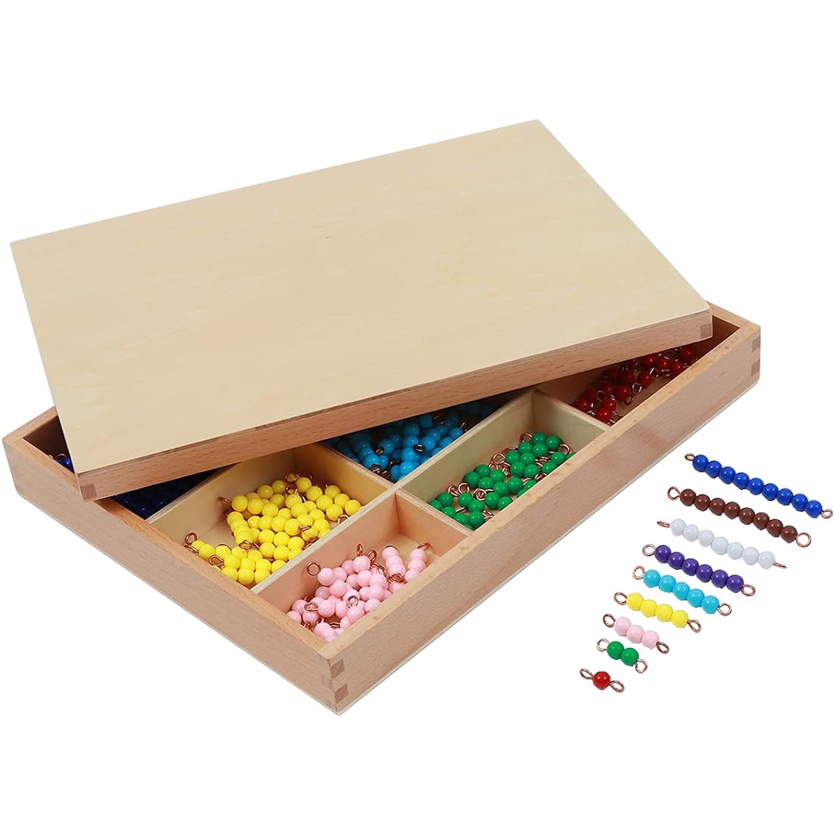 Adena Montessori Counting Beads Checkerboard Beads Math Games & Counting Counting Toys