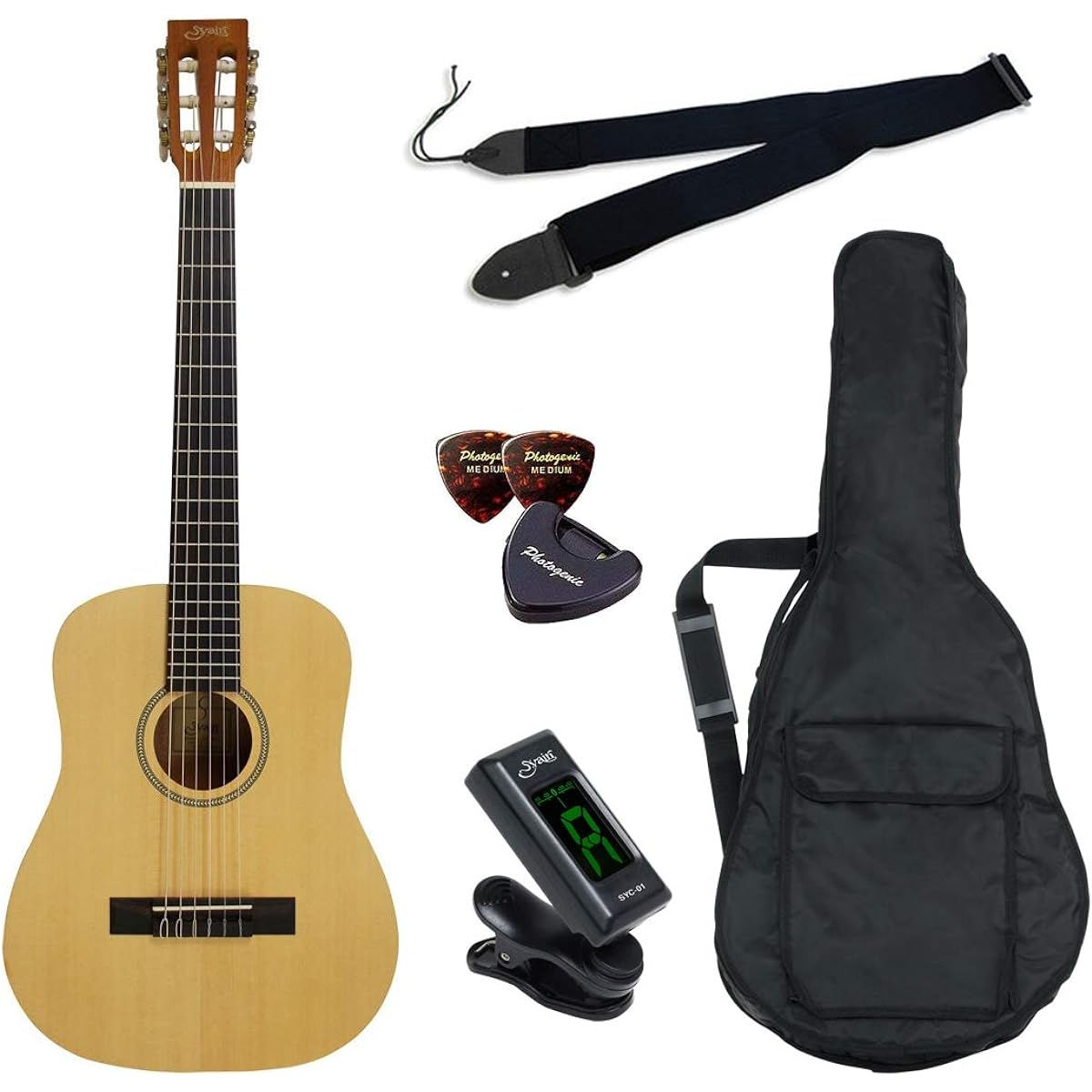 S.Yairi Mini Classical Guitar Original 7-Piece Quick Start Set YCM-02/NTL Natural