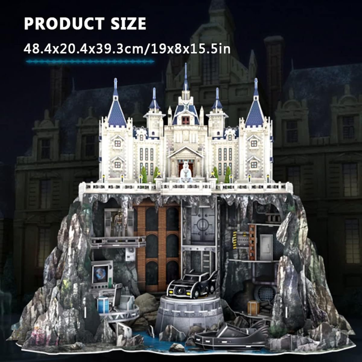 Castle Model Puzzle Anime Character Mansion 3D Puzzle for Adults DIY Craft Kits Challenging 3D Puzzle Great Birthday Gift