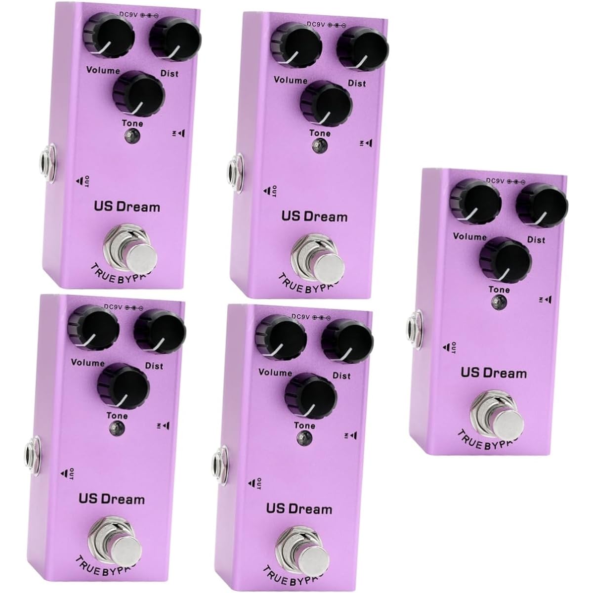 Vaguelly 5pcs Guitar Effects Guitar Delay Delay Effector Bass Effect Pedal Looper Guitar Pedal Electric Guitar Processor 10 Effect Delay Electric Guitar Effect