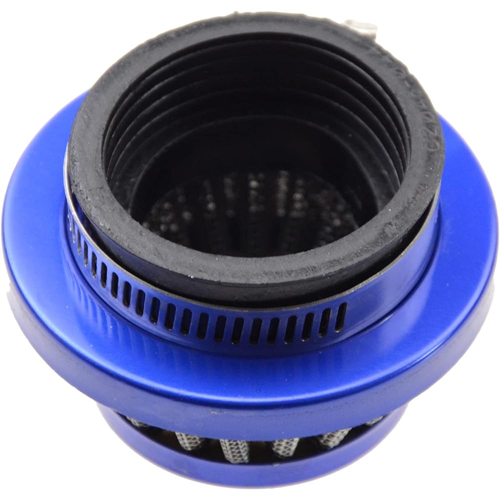 GOOFIT 44mm Air Filter 2 Stroke Aluminum Base Blue Upgrade Kit Replacement for 43cc 47cc 49cc Scooter ATV Mini 4 Wheel Pocket Bike