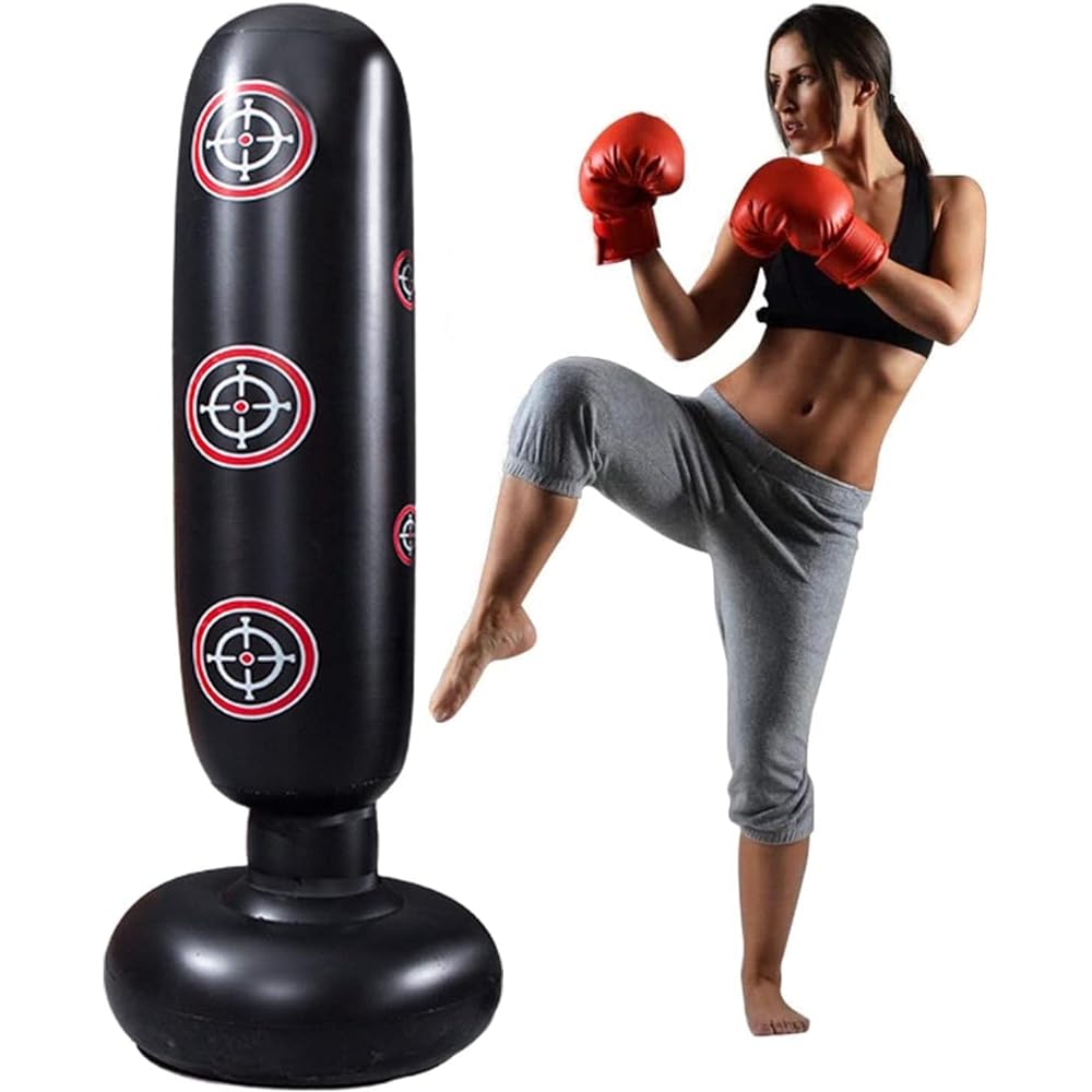 BM-STORE Sandbag Set, Boxing Set, Exercise, Boxing Practice for Children, Stress Relief, Lack of Exercise, Includes Air Pump, Punch Air, Adults, Children