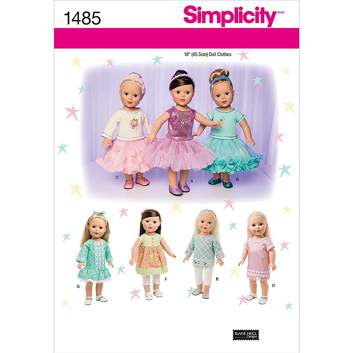 SIMPLICITY CRAFTS DOLL CLOTHES-ONE SIZE (Parallel import goods)