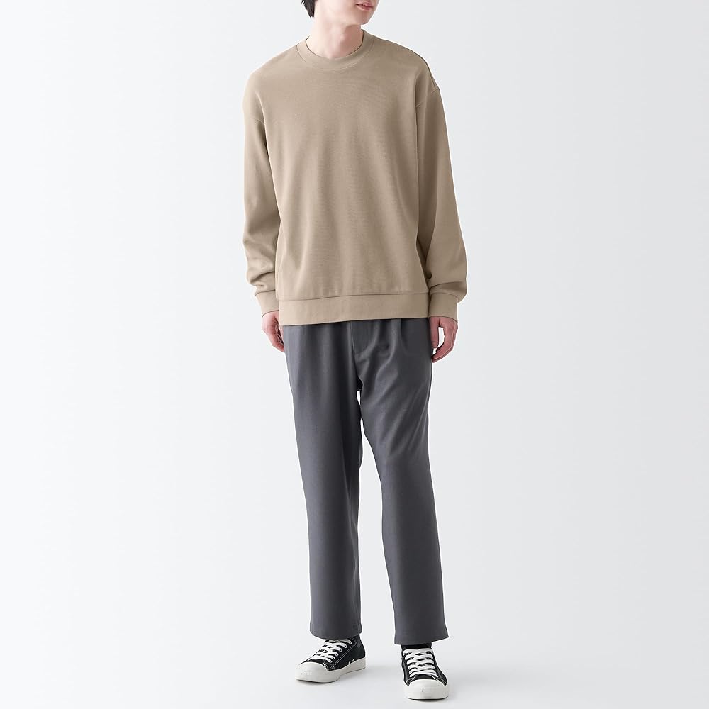 MUJI Men's Double Knit Sweatshirt Sweatshirt