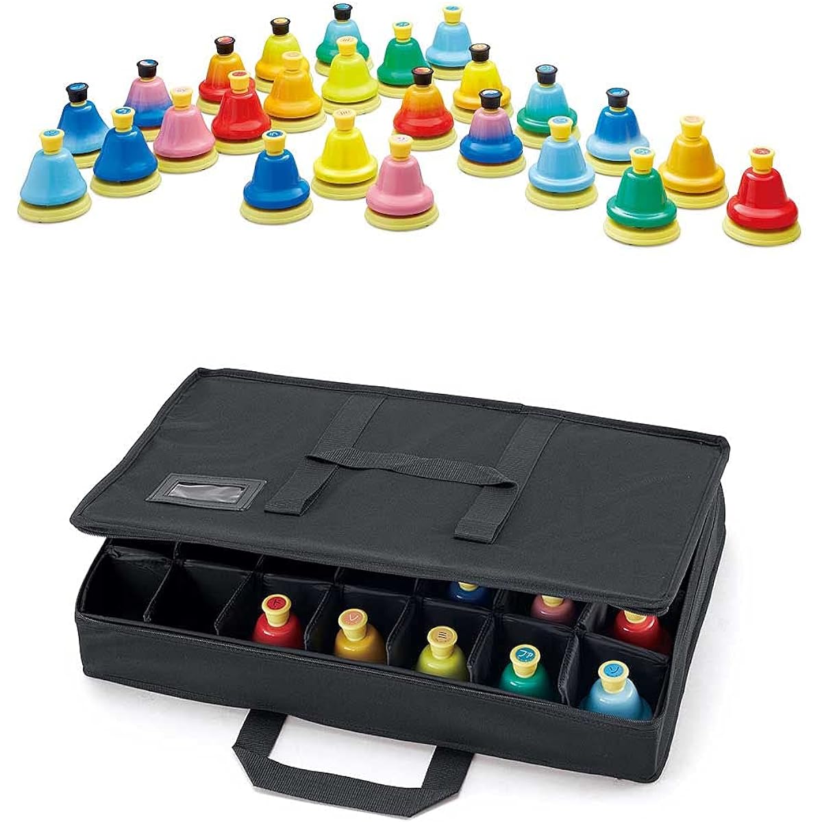[Special case/BCD-25 included] SUZUKI MBD-25 Bell Harmony Desk type Chromatic 25 note set Hand bell Music bell