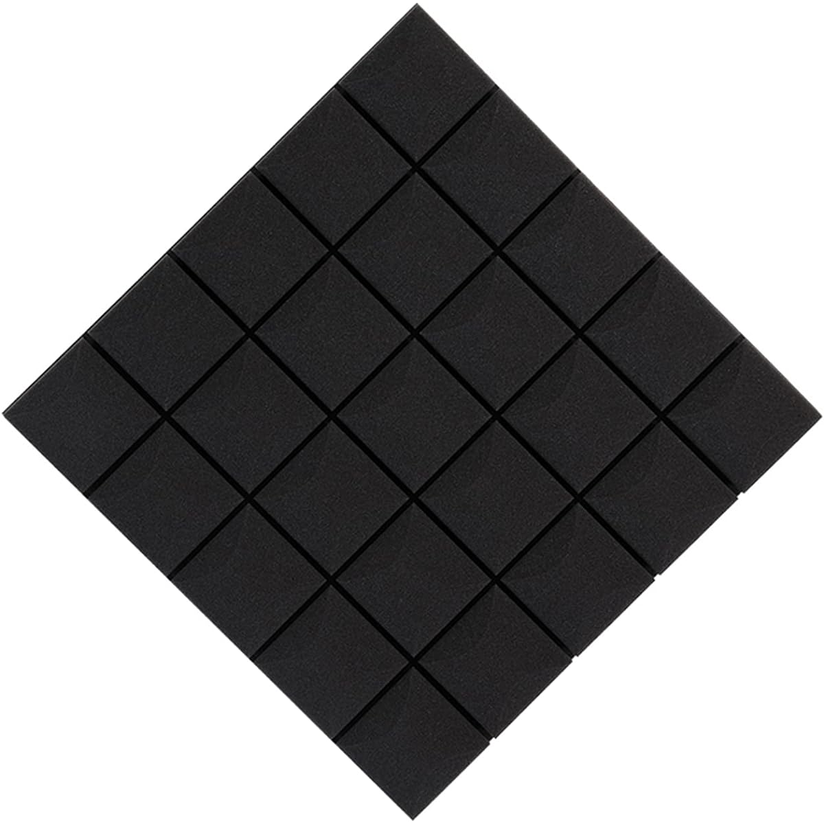 Anti-noise Home Sound Absorption Panels, Soundproof Studio Foam Soundproof Panel Wedges for Studio Bar KTV, Pack of 10 (Yellow 50*50*3cm) (Black 50*50*3cm)