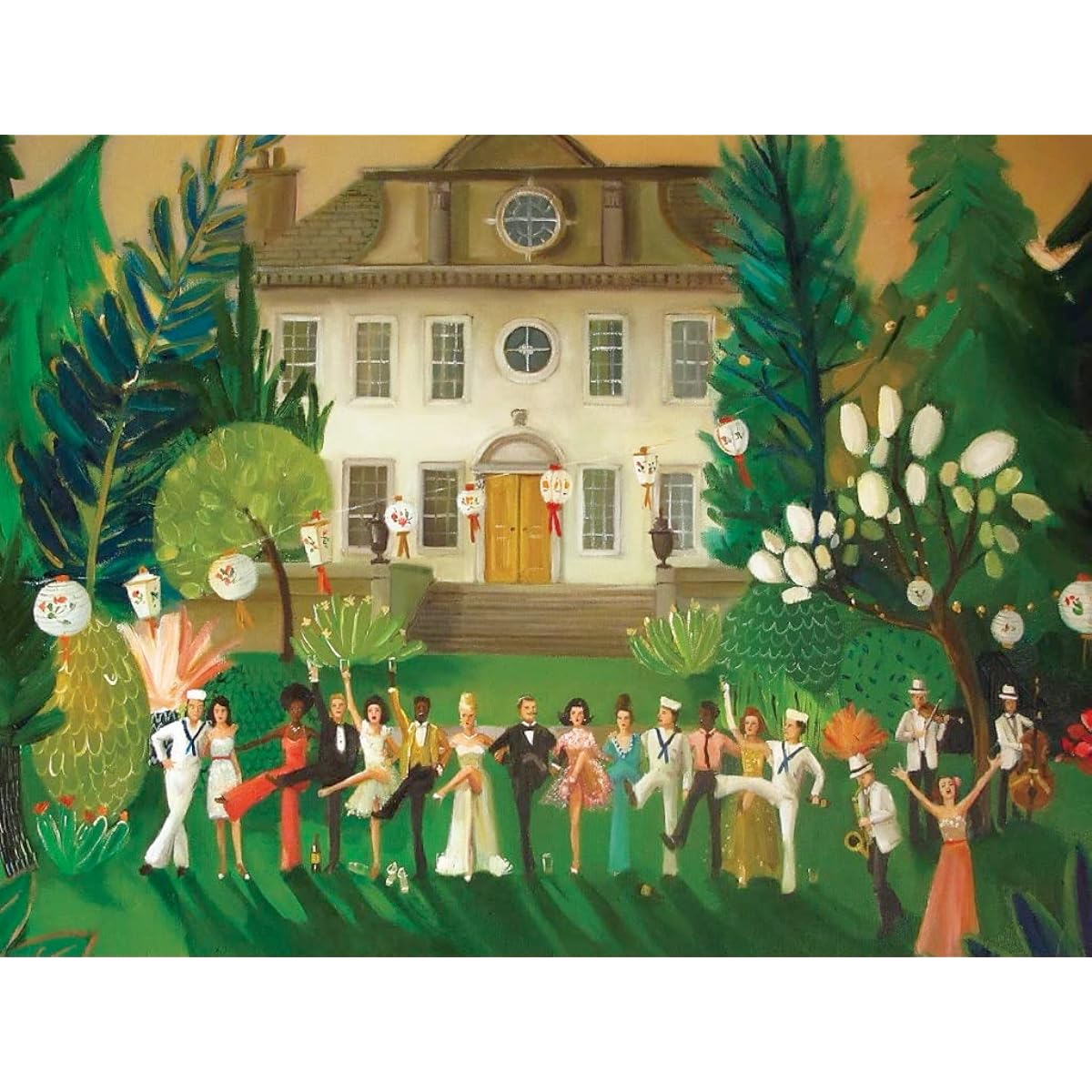 New York Puzzle Company - Janet Hill Hi-Kicks - 500 Piece Jigsaw Puzzle