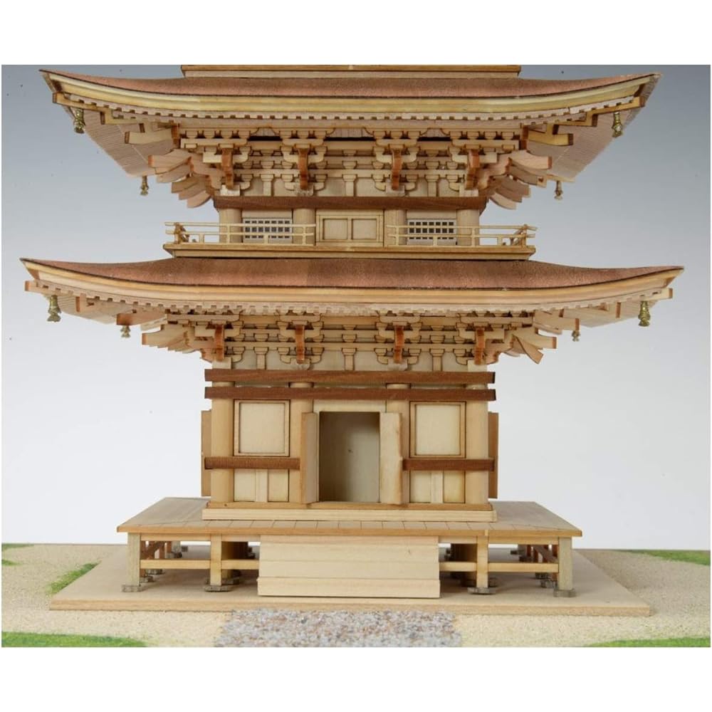 Woody Joe 1/75 Mt. Haguro Five-storied Pagoda Wooden Model Assembly Kit