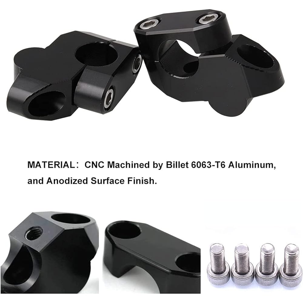 Sporacingrts Motorcycle Modification Parts ATV Dirt Bike Motocross Handlebar Riser Compatible with 7/8" 22mm Handlebar