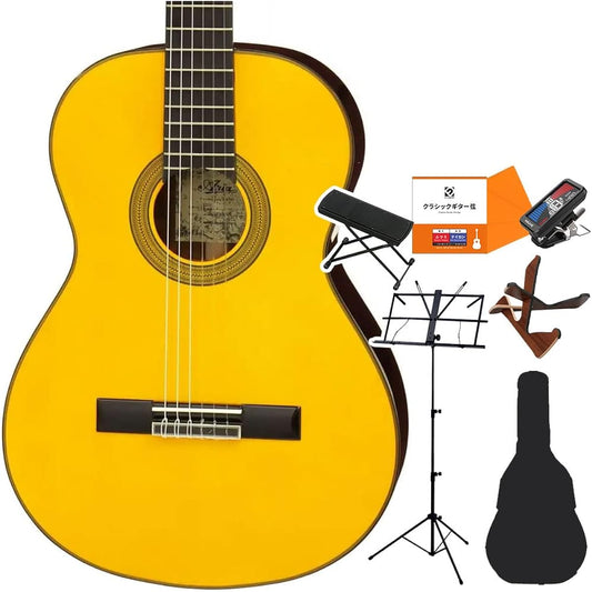 ARIA 303SC Classical Guitar Beginner 8-piece Set 640mm Pine veneer/Rosewood [Shimamura Musical Instruments Limited Model] Aria