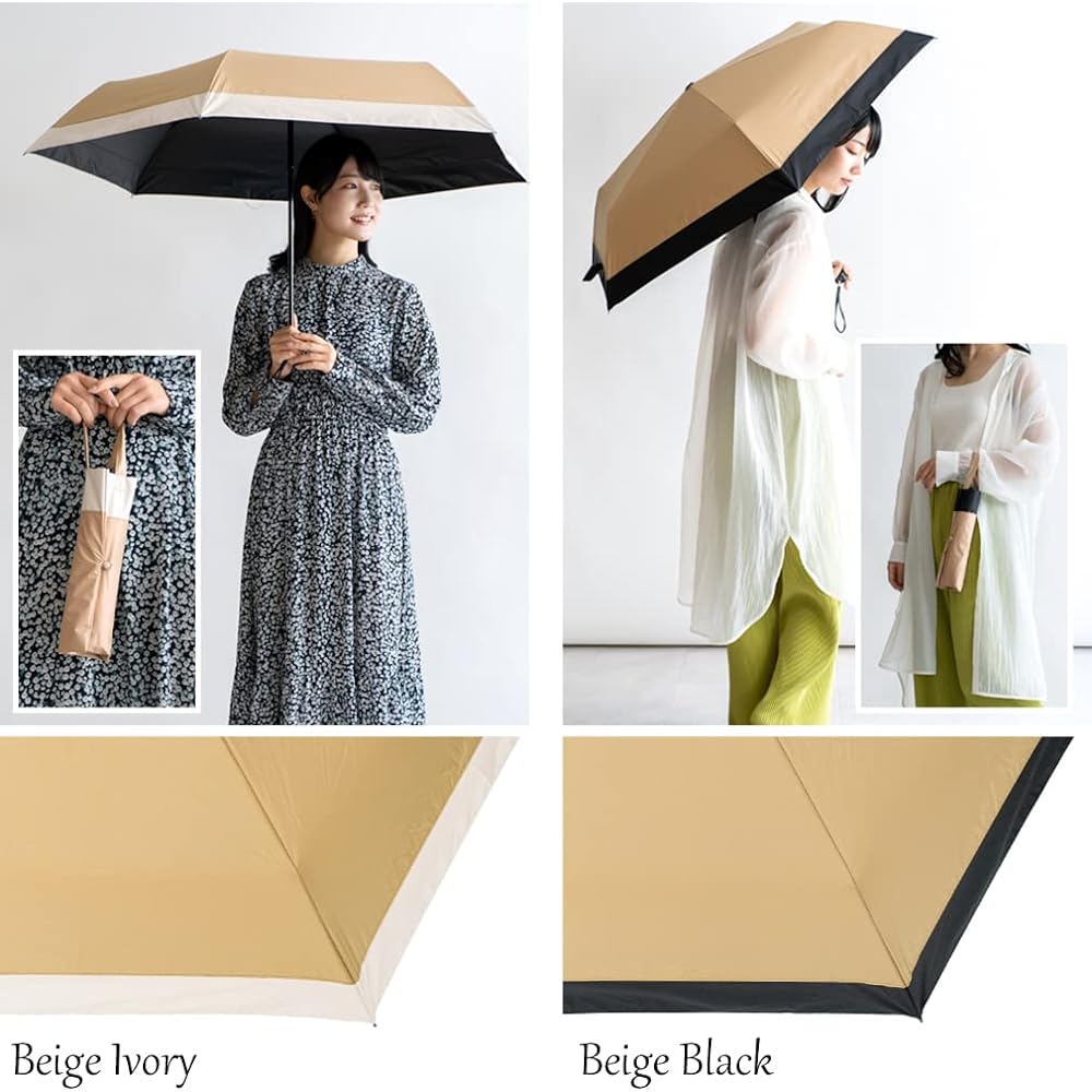 [Vita Felice] Vita Felice Wide Folding Umbrella for Both Sunny and Rainy Days (Rib 60cm) Women's vsgz-451z