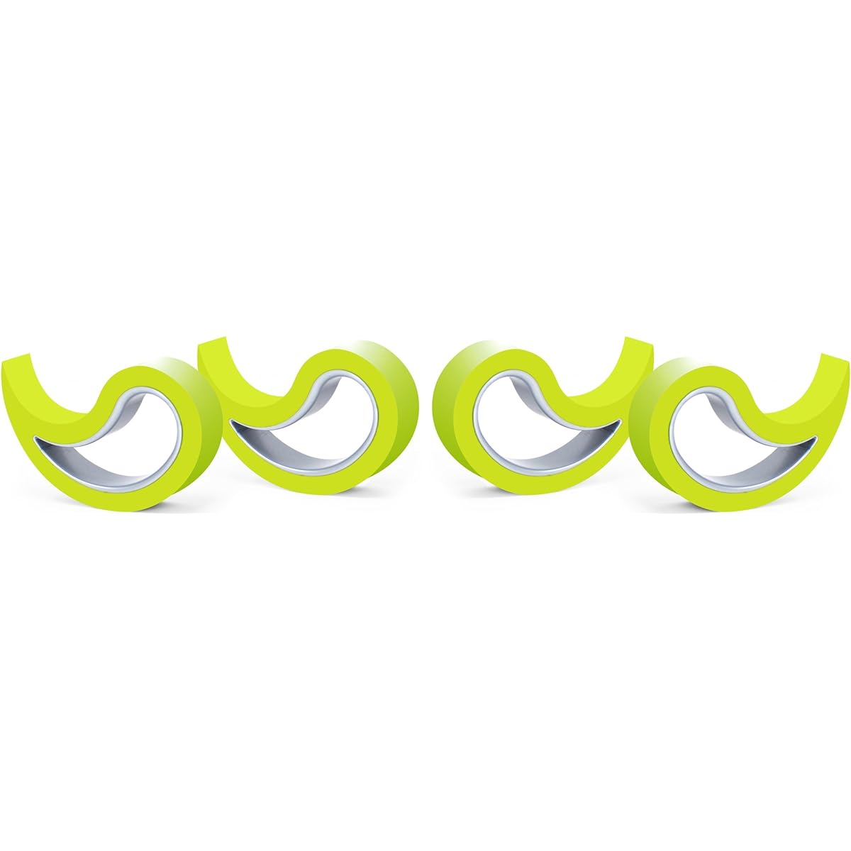 Stoppy, Stoppi, window stopper, door stop, door wedge, door hook, window clamp, set of 4 (available in 14 colours) (lime)