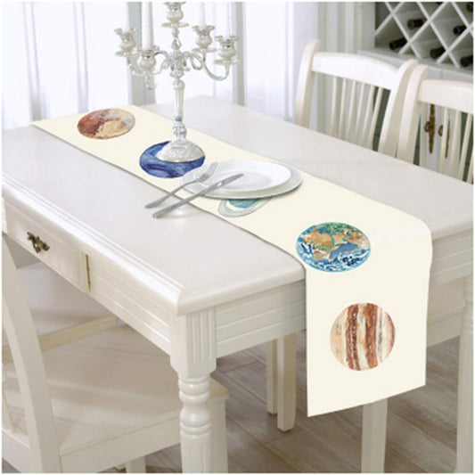 , dining table runner, bed runner, cotton linen, simple, color 12, 36*220cm, stylish, hospitality, party, table linen, dining table decoration, elegant, luxurious, stain-resistant, elegant, tablecloth, table mat, home decoration, dining table cover, soft