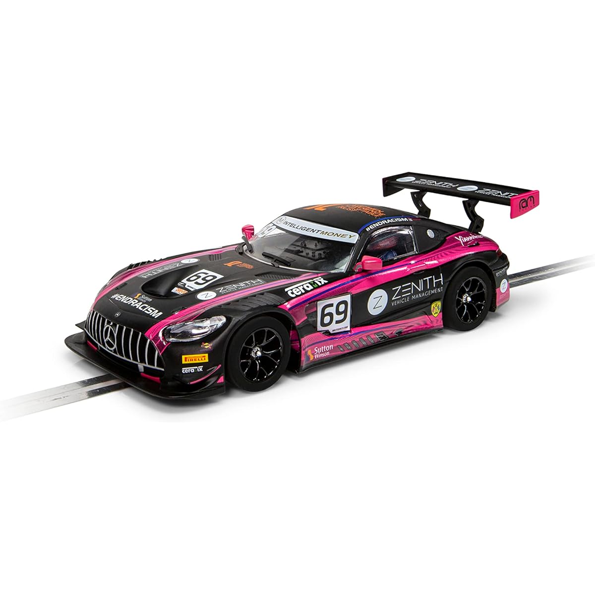 Scalextric Mercedes-AMG GT3 EVO Zenith #69 1:32 Slot Race Car C4242