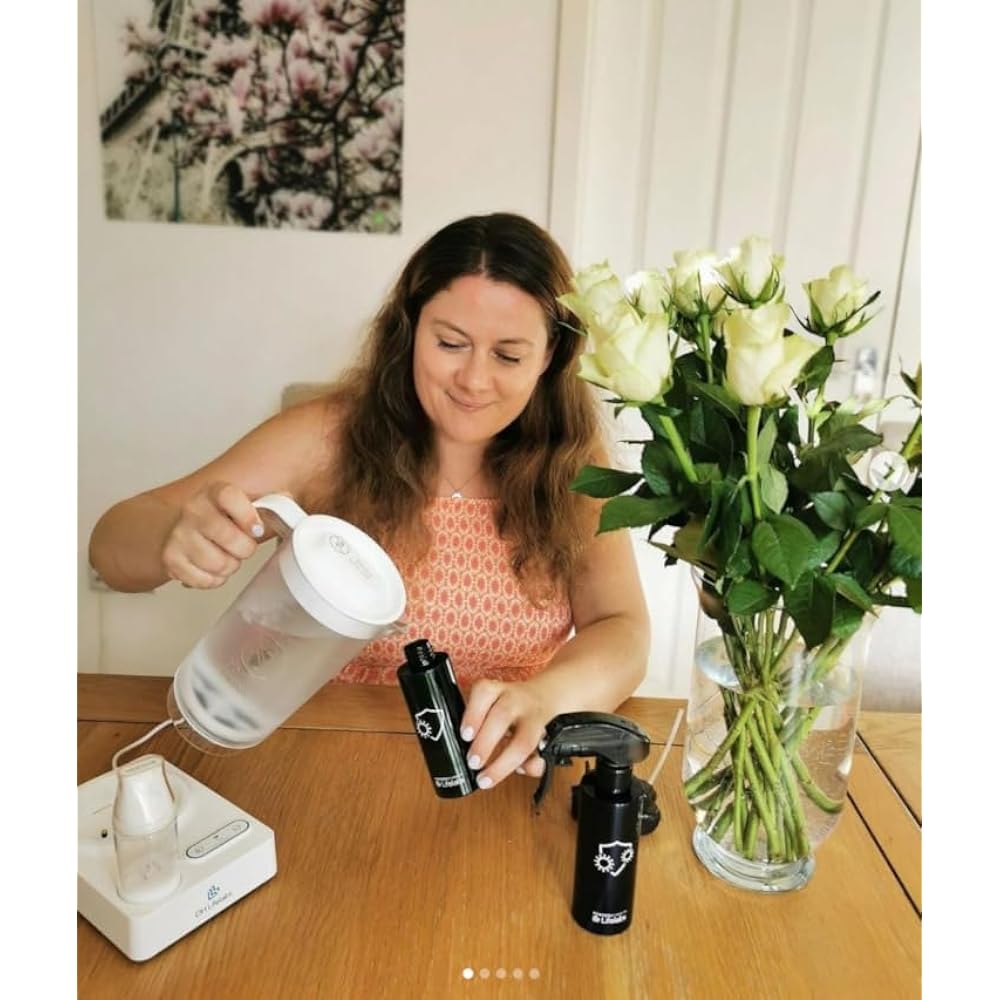 Hypochlorous Acid Water Generator, Hypochlorous Acid Water Generator, Hypochlorous Acid Water, Spray Bottle and Sprayer Included, Portable, Pet Deodorizer, Toilet Disinfecting Cleaner, Toilet Seat