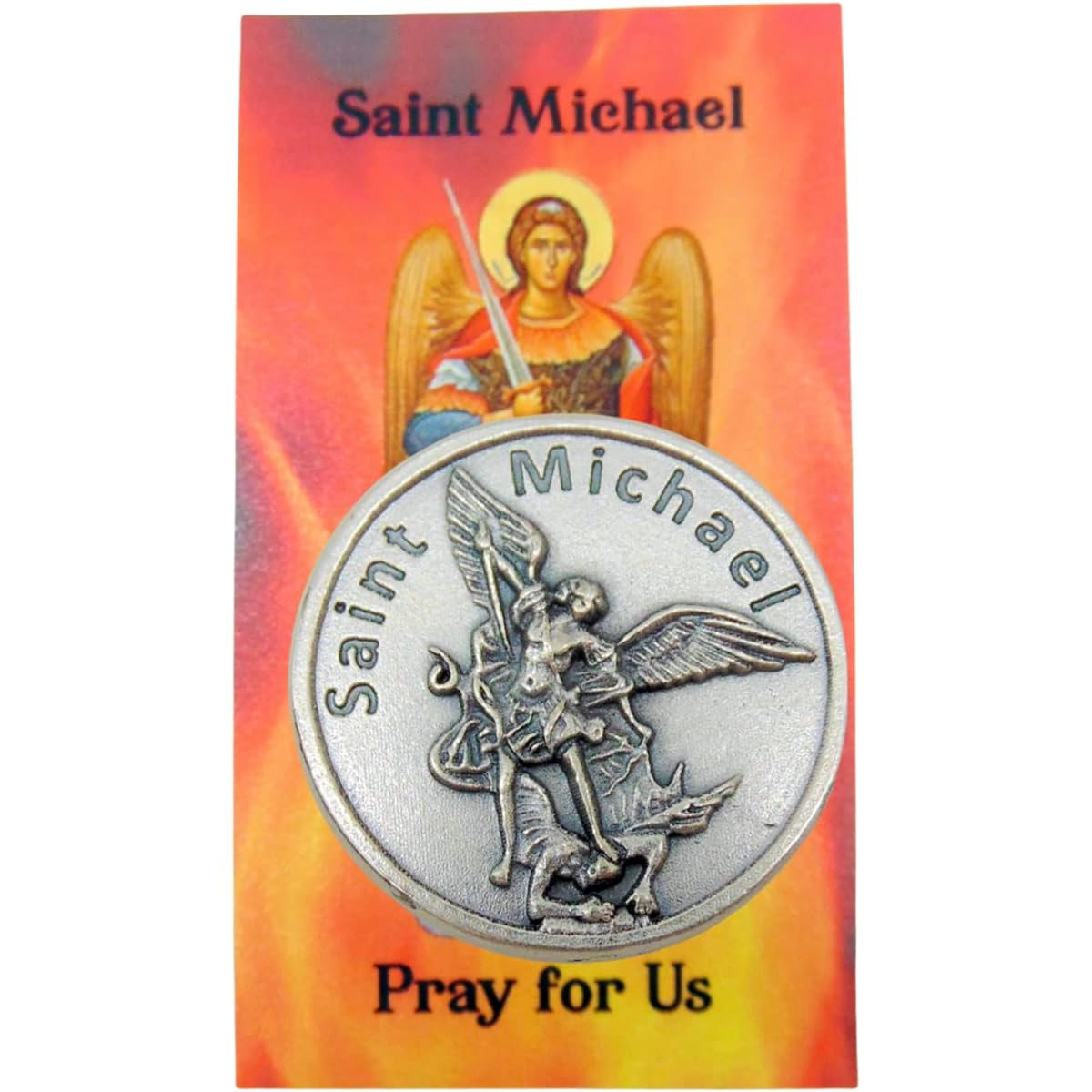 St. Michael Police Prayer Gift Set with Metal Token and Holy Card for Officers