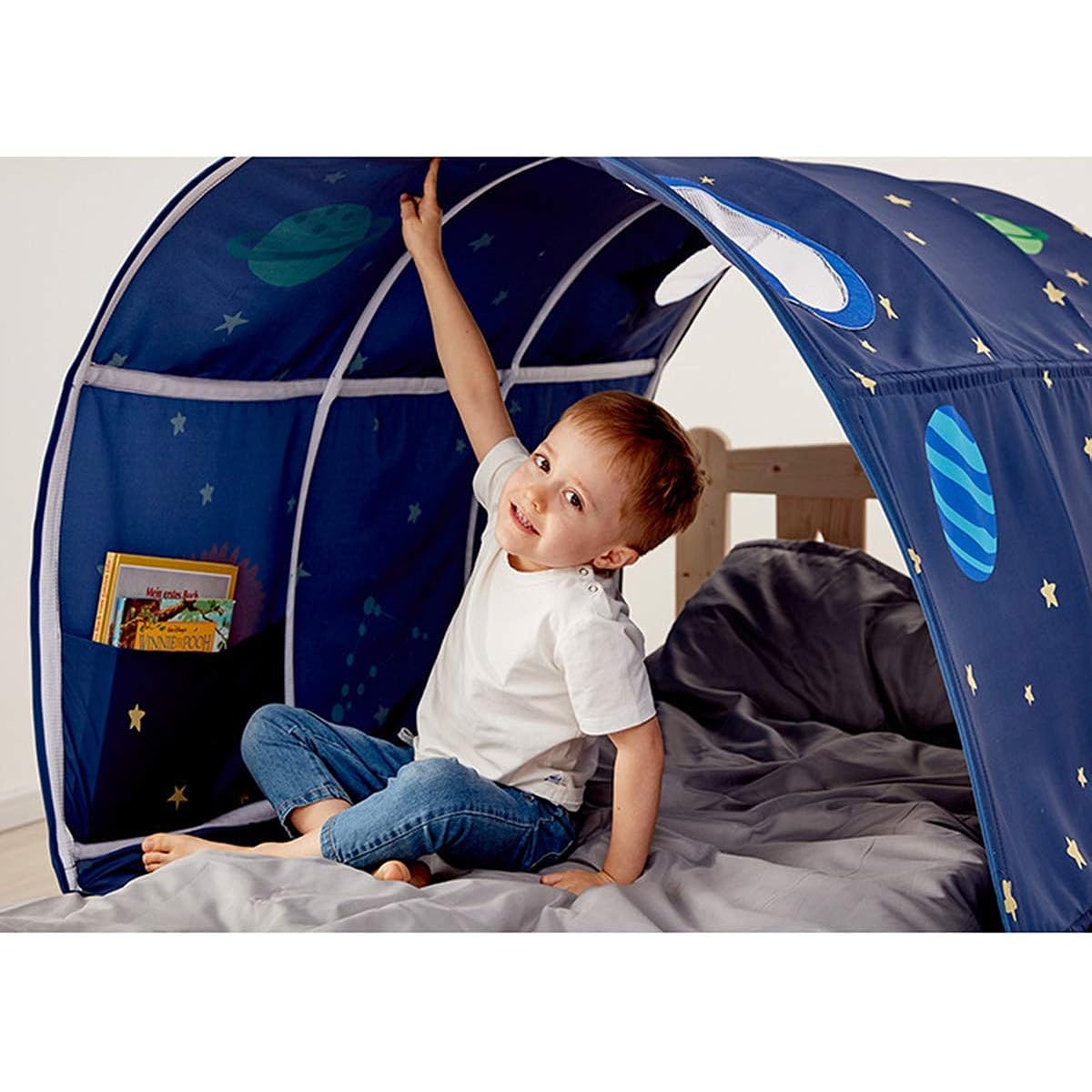 GZQIRUN Children Bed Tent Bed Canopy Dream Kids Play Tent Playhouse Privacy Space Sleeping Indoor Toy Game House