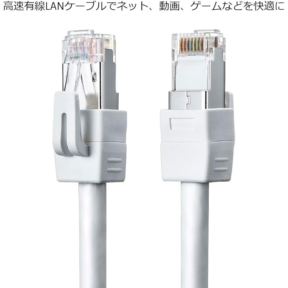 Sanwa Supply CAT6STP LAN Cable (30m) 1Gbps/250MHz RJ45 Anti-Claw Breaking White KB-STP6-30W