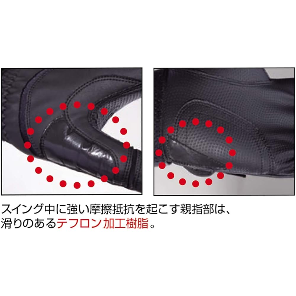 HI-GOLD Batting Gloves Glide Double Band For Both Hands Compatible with High School Baseball WH-400