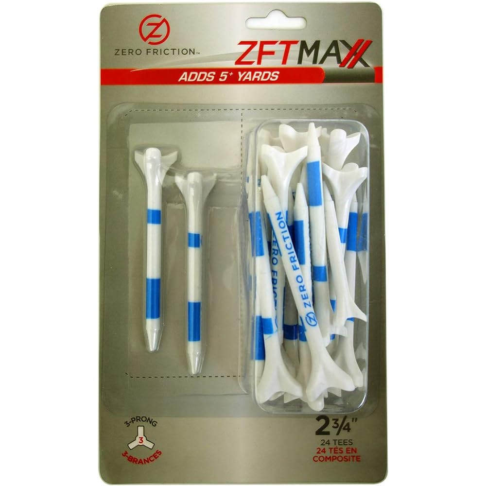 ZERO FRICTION (Japanese genuine product) ZFT MAXX Tee Regular 2.75 inch (70mm) "24 pieces + 1 ZFTOUR short tee"