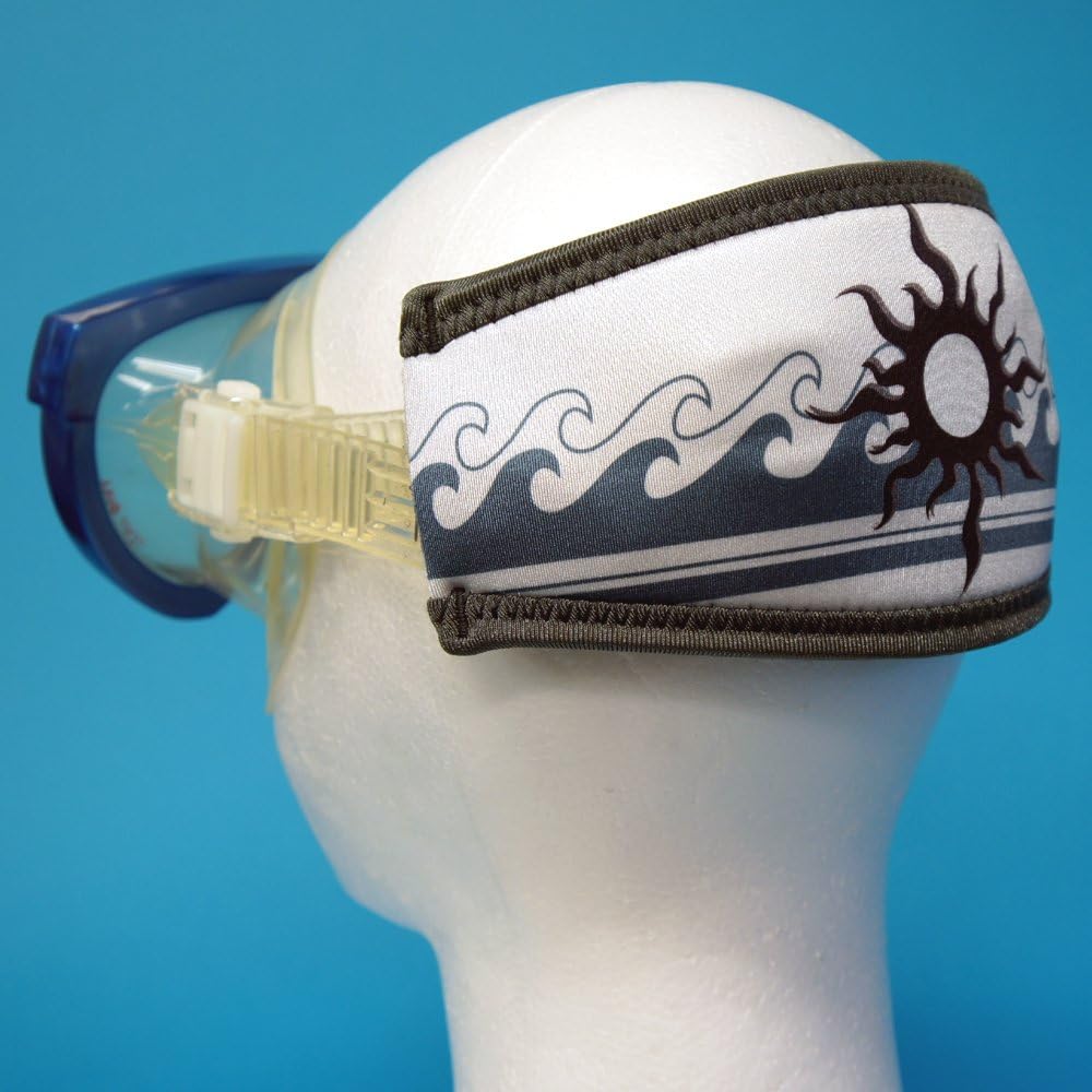 SeaCanary Snorkeling Diving Mask Strap Cover Sun White