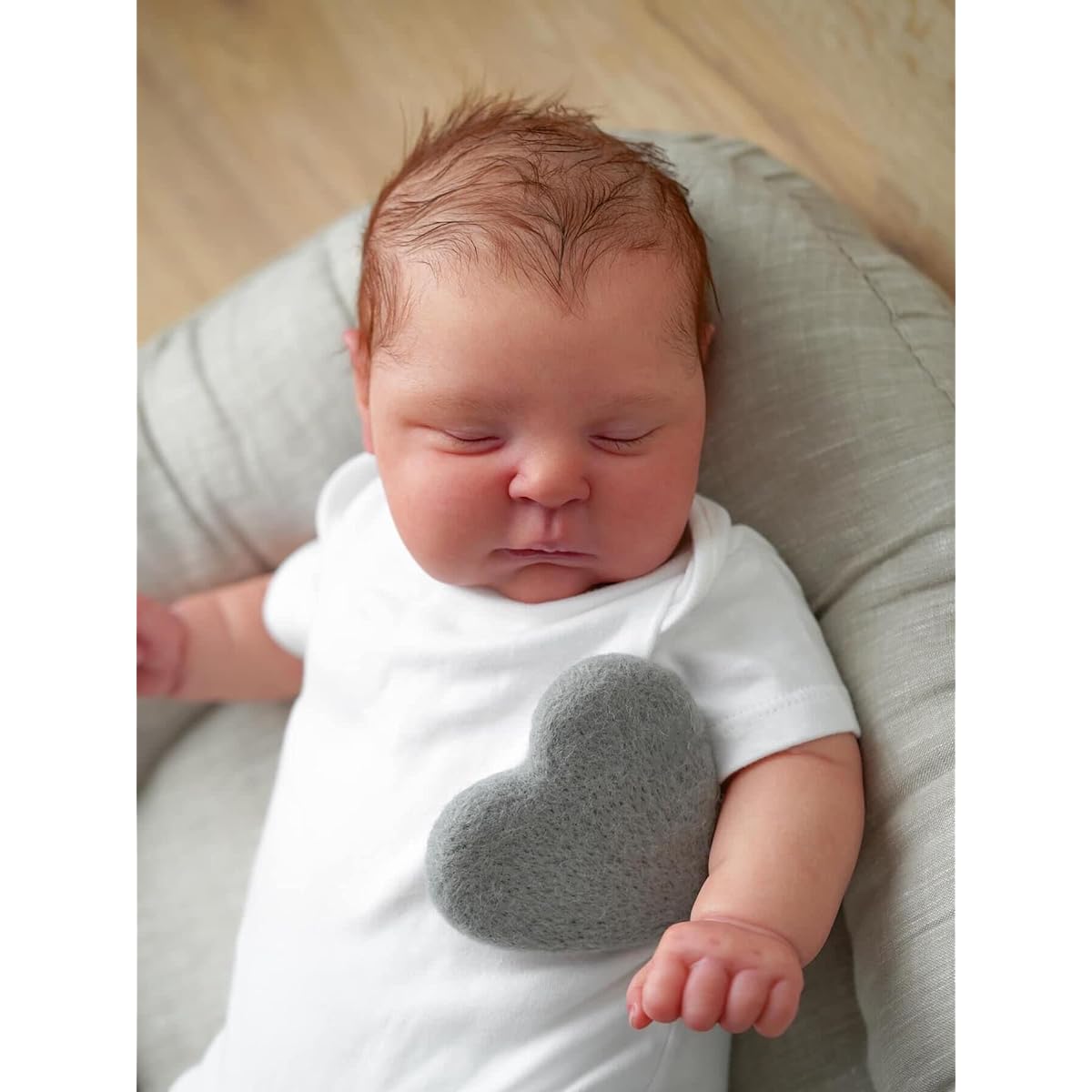 Anano Realistic Reborn Baby Doll Newborn Doll 20 Inch Lifelike Newborn Sleeping Baby Doll Real Silicone Baby Doll Real Life Baby Doll