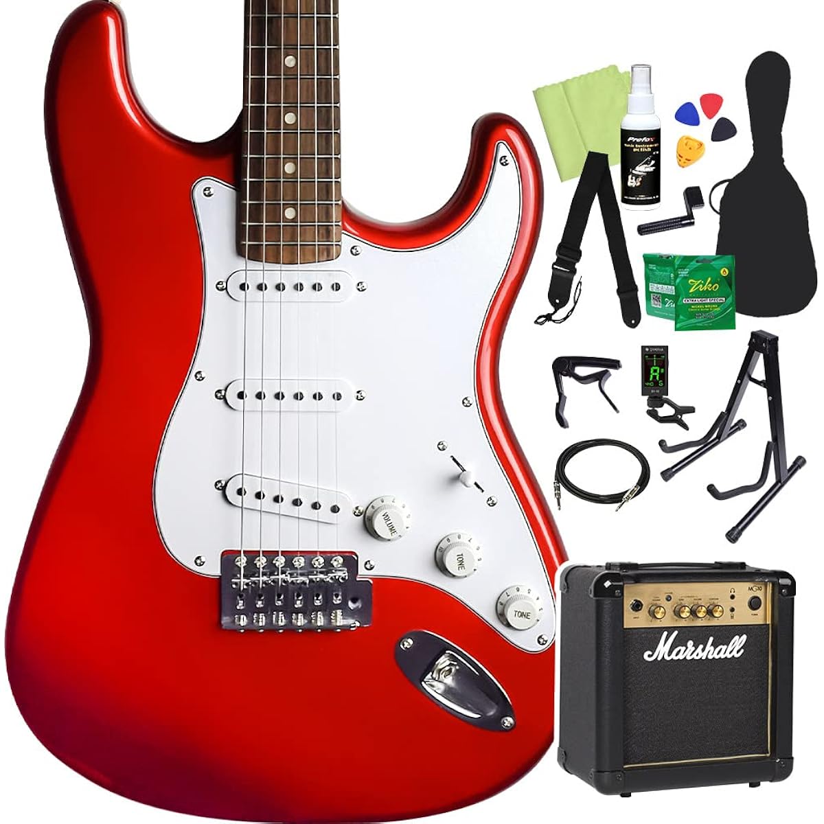 FERNANDES LE-1Z 3S/L CAR Electric Guitar Beginner 14-piece Set [Includes MG10] Fernandes