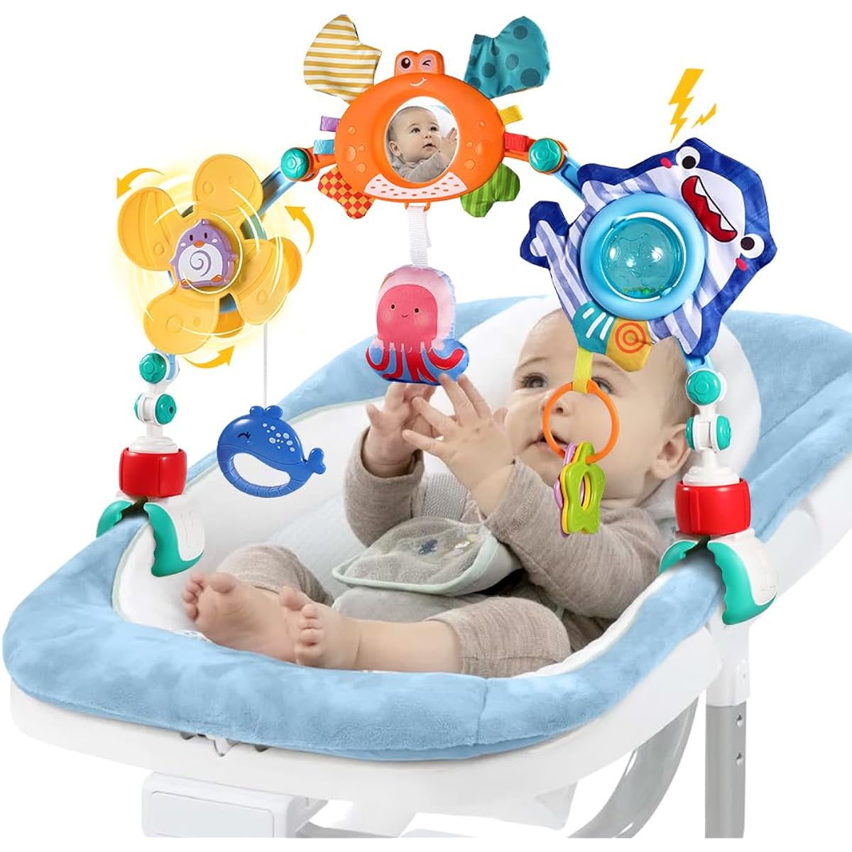 SINOMARS Baby Play Arch Crib Toy (Crab)