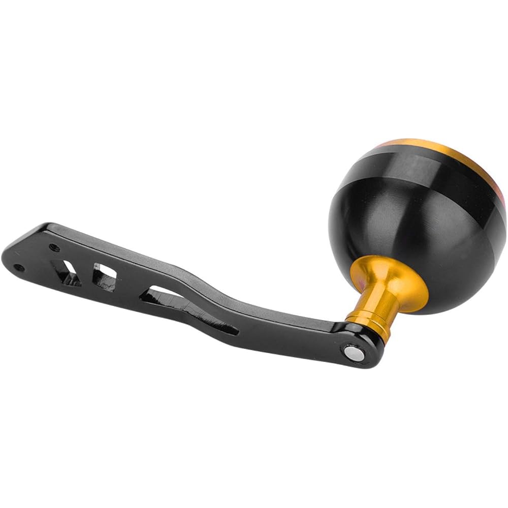 Reel handle, convenient reel handle knob, sturdy for most people (38mm black gold leiqiang single rocker arm)