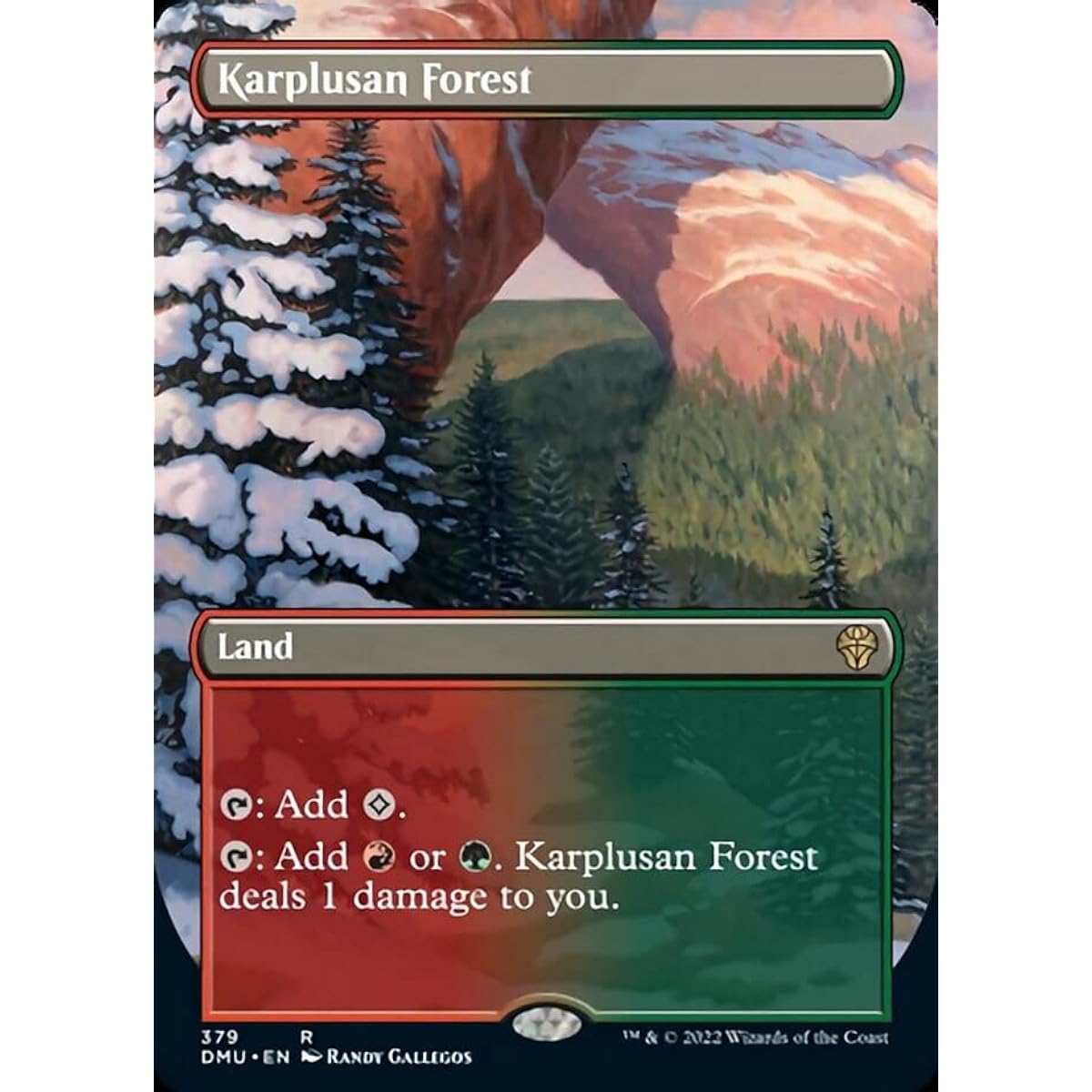 Magic: The Gathering - Karpusan Forest (379) - Borderless - Foil - Dominaria United