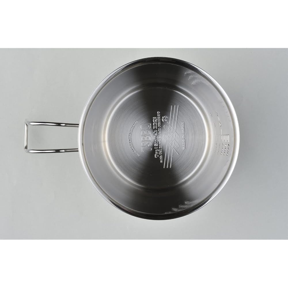 TSBBQ Stainless Shella Cup Series Made by Tsubame Sanjo (Shera Cup + Shella Strainer + Shella Lid + Shella Cooker 800 Sets)