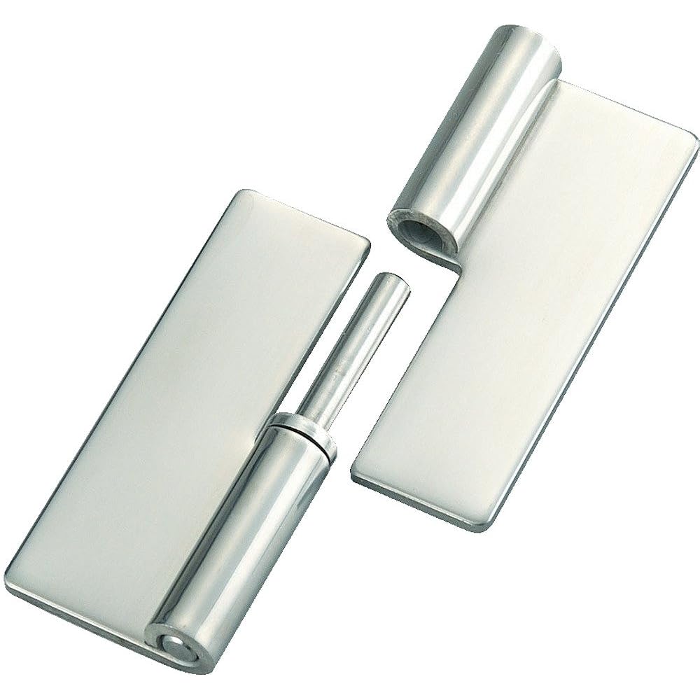 TRUSCO Stainless steel heavy weight insert/remove hinge, total length 100mm, left-hand use (1 set = 1 bag) TNH-100CL