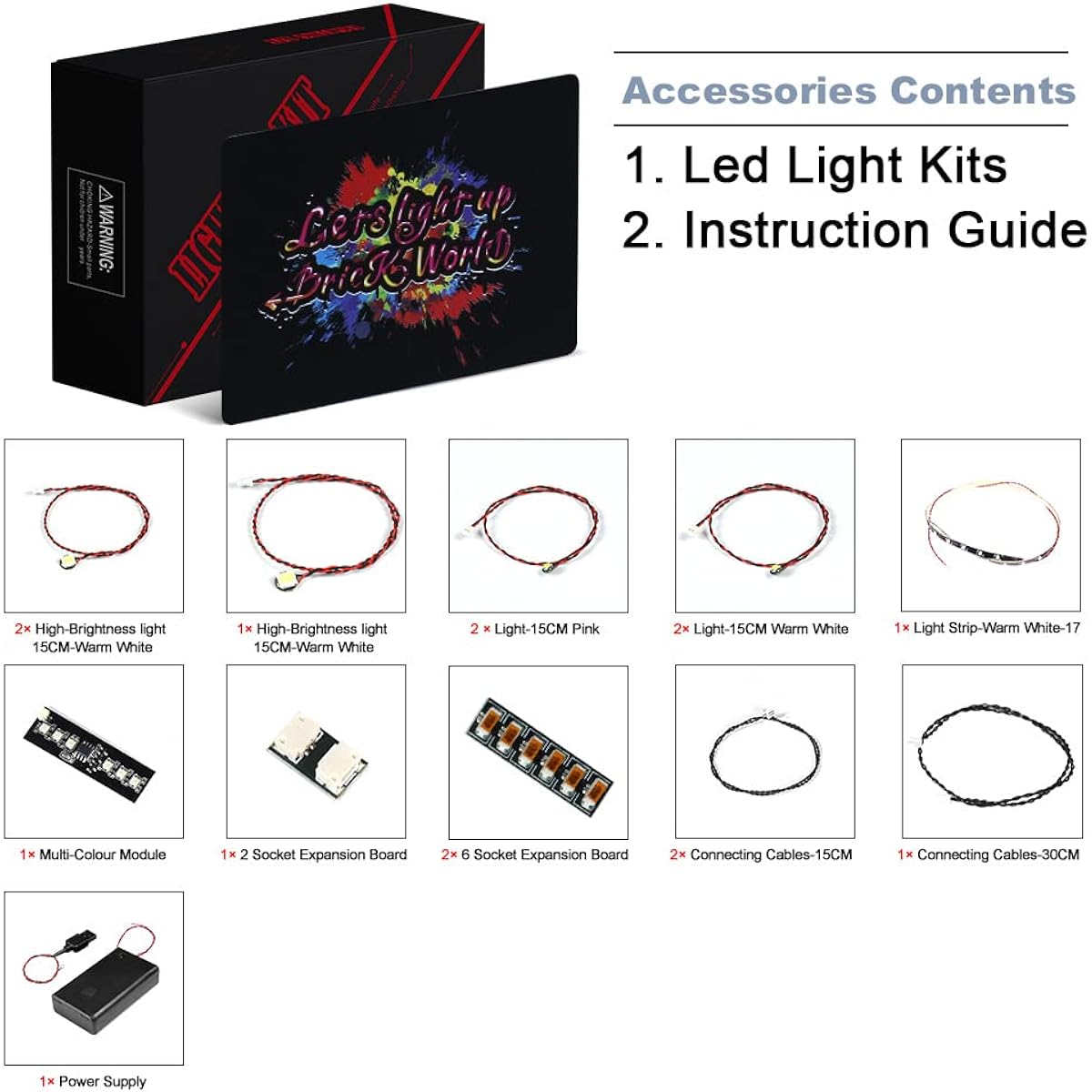 BrickBling LED Light Kit for Lego BTS Dynamite 21339 Set Creative Light Compatible with Lego 21339 for BTS Fans (Light Only, No Model)