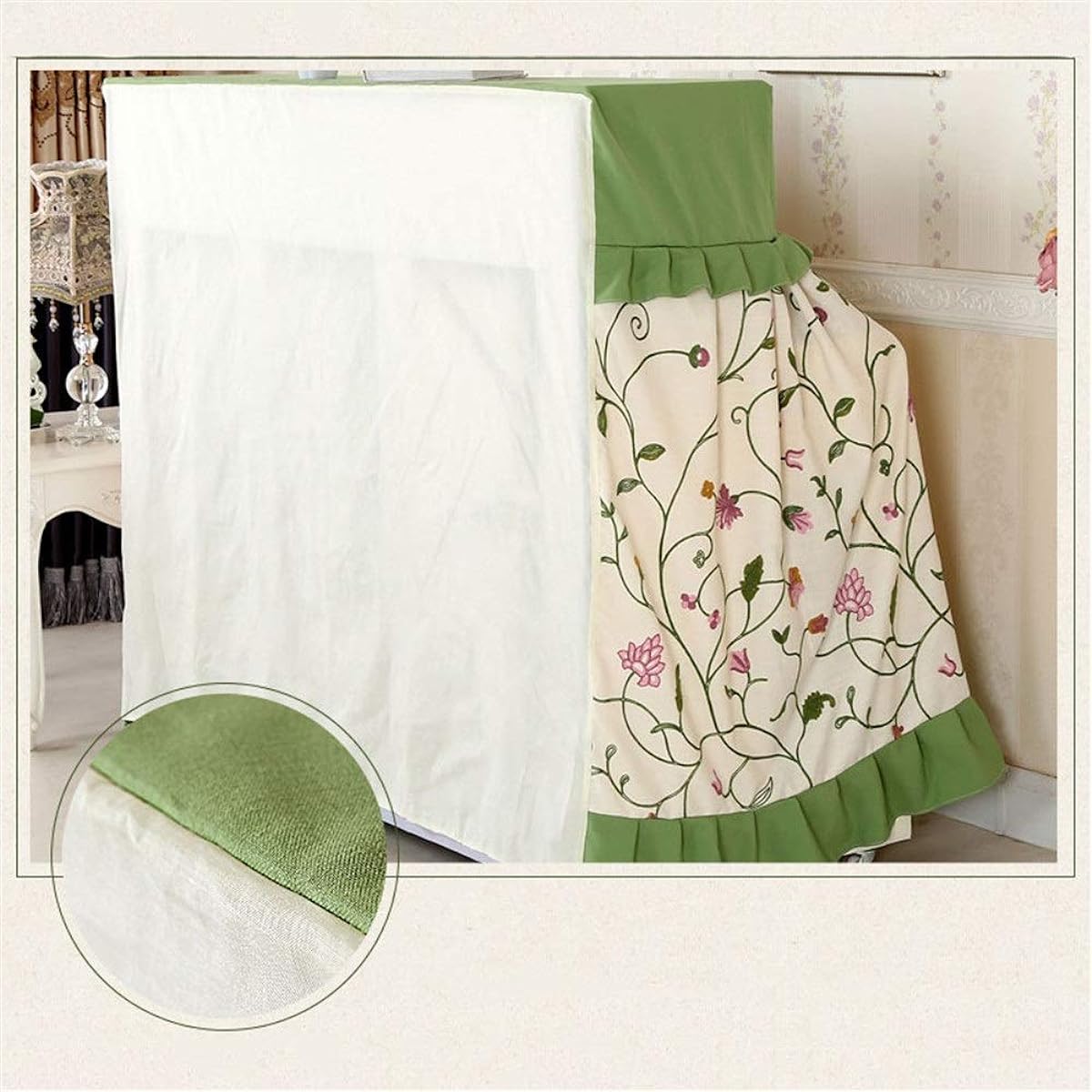 Musical Instrument Store Piano Cover Cloth Cotton and Linen Embroidered Piano Cover Double Open Curtain Piano Cover Elegant Feel (Color: Purple, Size: 156x36x120cm)
