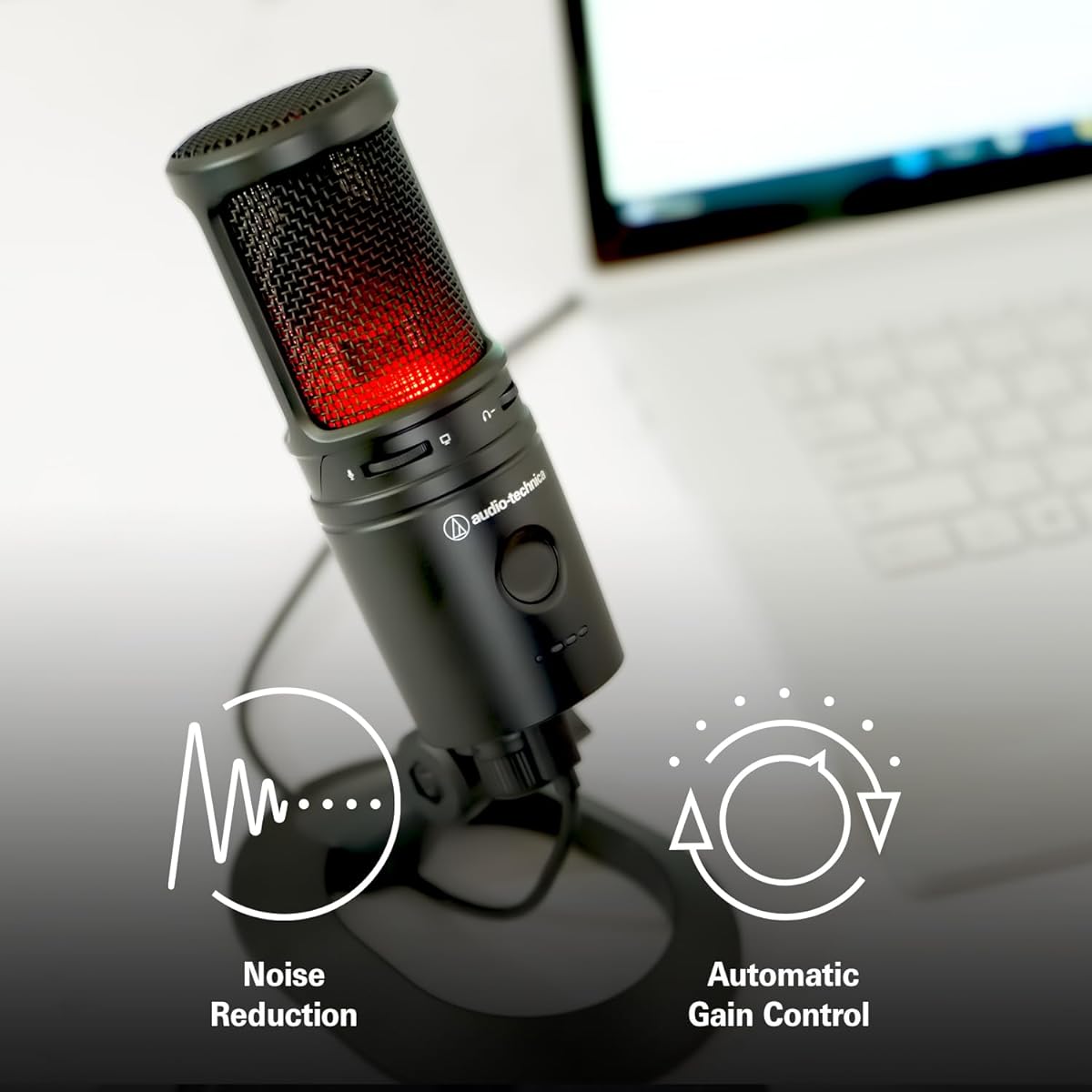Audio Technica AT2020USBXP USB Condenser Microphone with DSP, Black