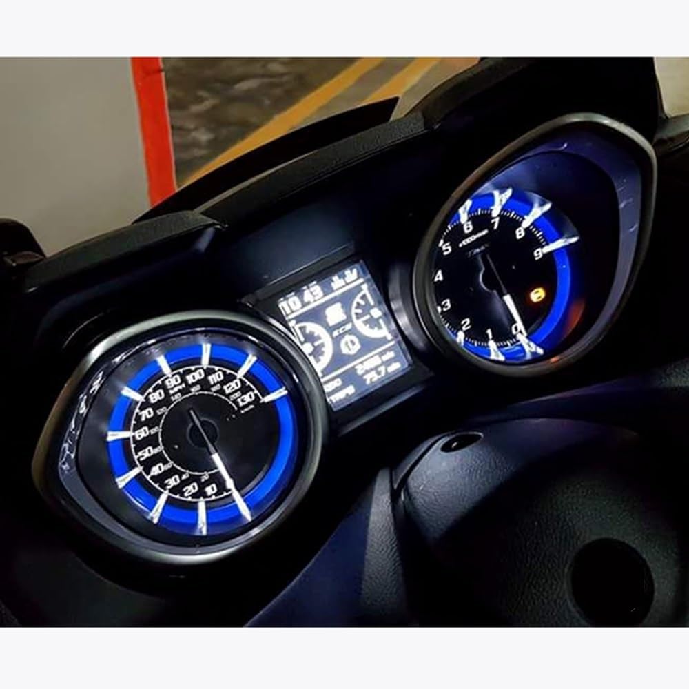 DEMUR Instrument Scratch Cluster Protection Film Speedometer Screen for Yamaha Tmax560 Tmax530 Tmax T Max 530 DX SX 560 Tech Max Dashboard Screen Protector (Size : 5 PCS)