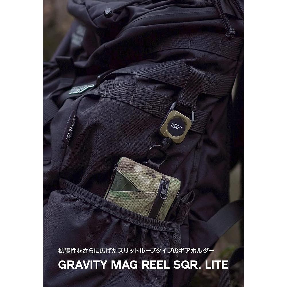 [ROOT CO.] GRAVITY MAG REEL SQR. LITE (Khaki)