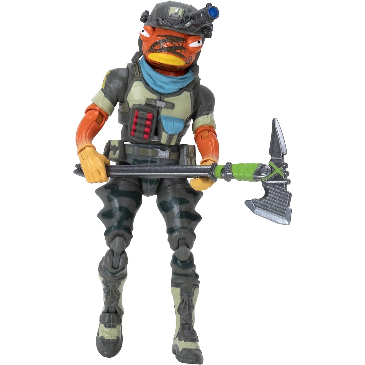 Fortnite FNT0804 Solo Mode Core Triggerfish 4" Highly Detailed Figure with Harvesting Tool Styles include Phoenix, Riptide, Grotto Henchman, Sludge and More, Triggerfish